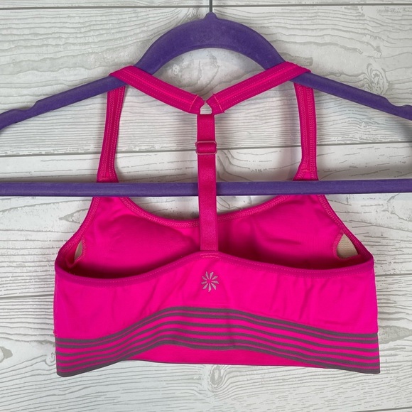 Athleta Pink Sports Bra Size Small - Picture 2 of 4